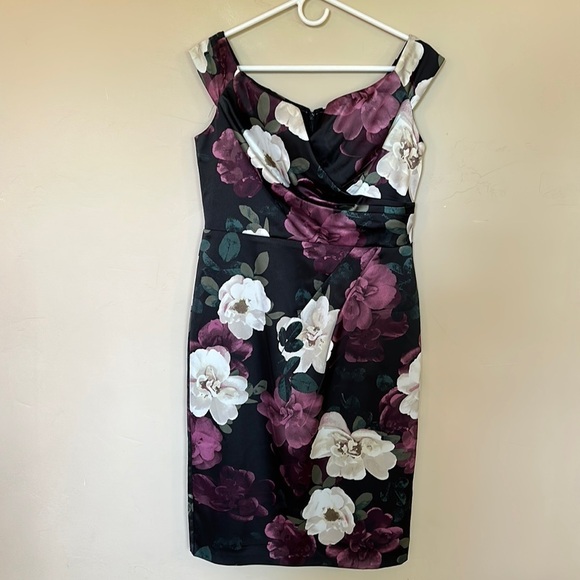 Ignite Evenings Womens Satin Sweetheart Neckline Cocktail Dress NWOT Sz 8 - Picture 8 of 15